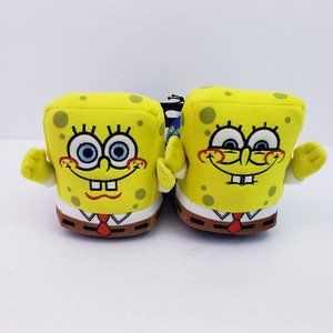 Nickelodeon SpongeBob SquarePants Boys Size 13/1 Slip On Plush Comfy Slippers